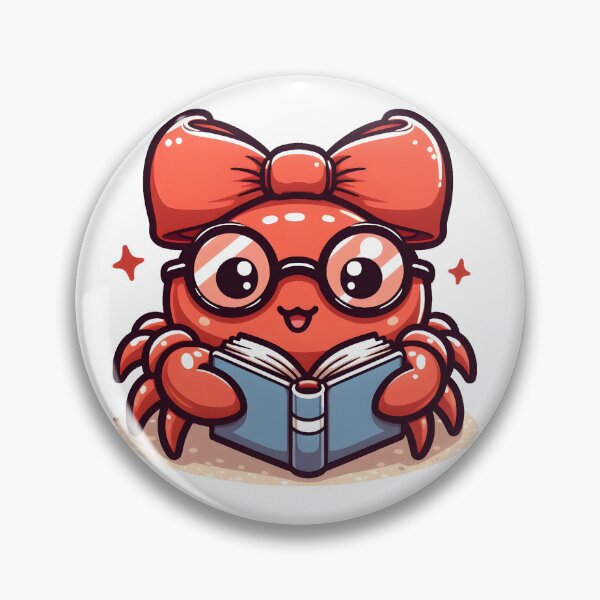 Artikelvorschau, Kawaii-Krabbe: Brille und Fliege entworfen und verkauft von CanvasCutie.