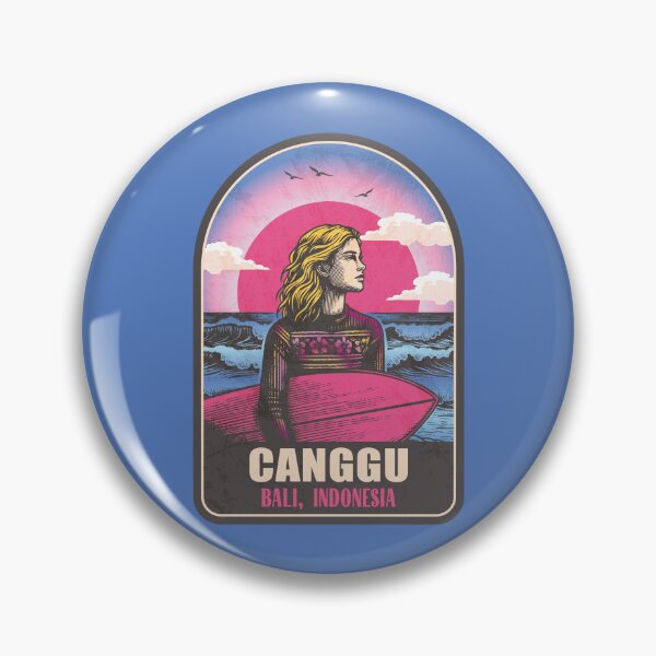 Item preview, Canggu Bali Indonesia Vintage Surfing Graphic designed and sold by CynthiaGraphics.