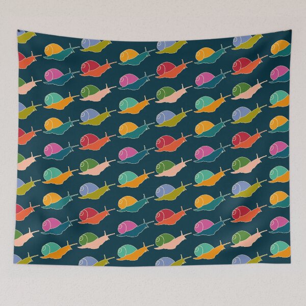 Item preview, Hand drawn vector colorful snails, seamless vector pattern designed and sold by Familyshmot.