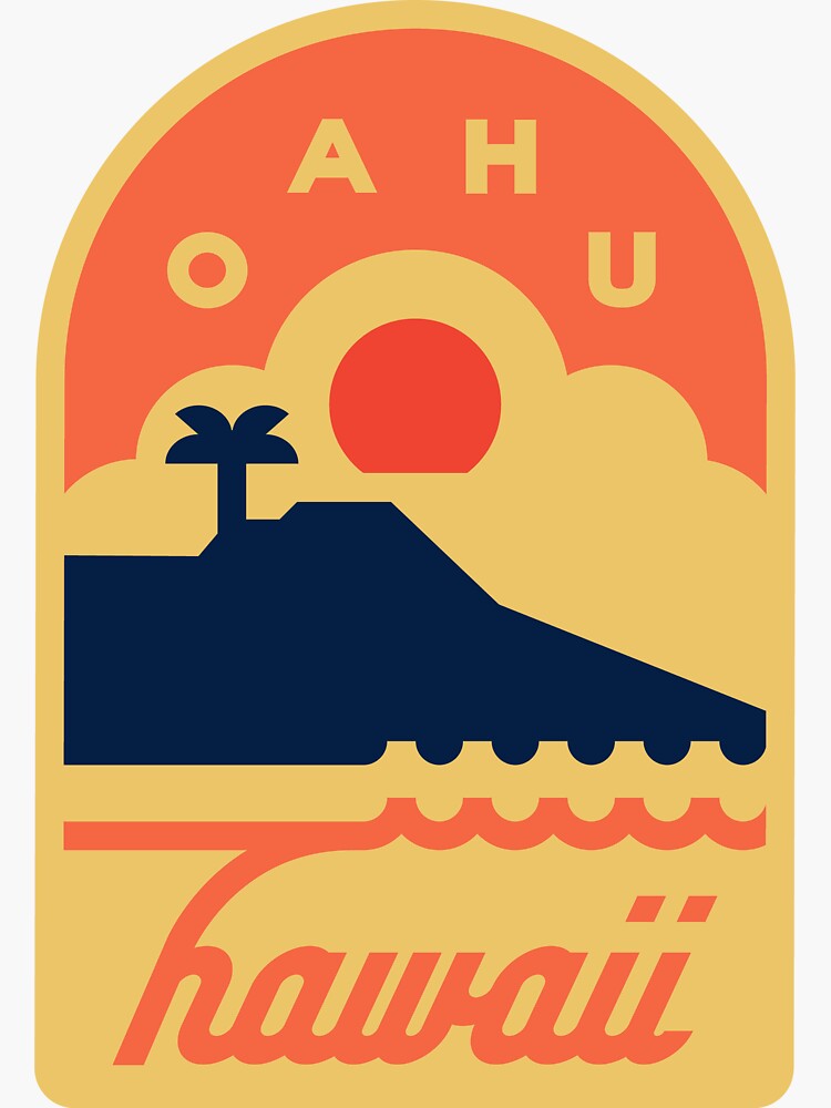 Oahu, Hawaii Badge by JamesShannon