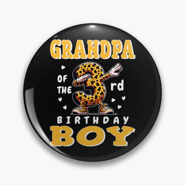 Item preview, grandpa Birthday Boy Leopard Theme Family Match designed and sold by Jungle Hub.