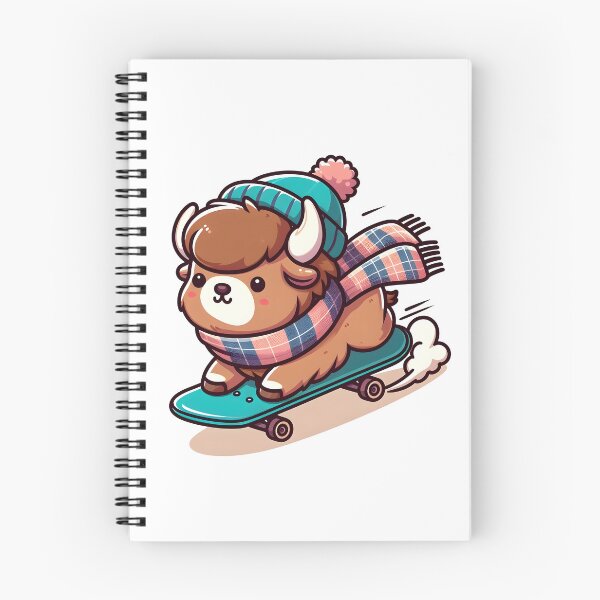 Item preview, Kawaii Bison With Scarf designed and sold by CanvasCutie.