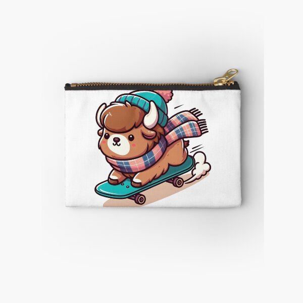 Item preview, Kawaii Bison With Scarf designed and sold by CanvasCutie.