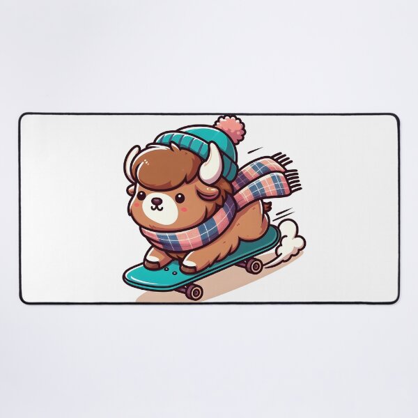 Item preview, Kawaii Bison With Scarf designed and sold by CanvasCutie.