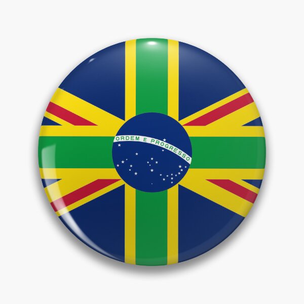 Artikelvorschau, Großbritannien + Brasilien-Flagge entworfen und verkauft von greggfriedrice.