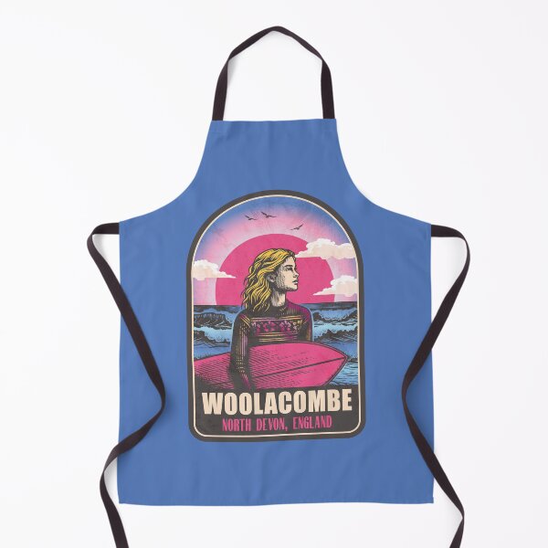 Item preview, Woolacombe North Devon England Vintage Surfing Graphic designed and sold by CynthiaGraphics.