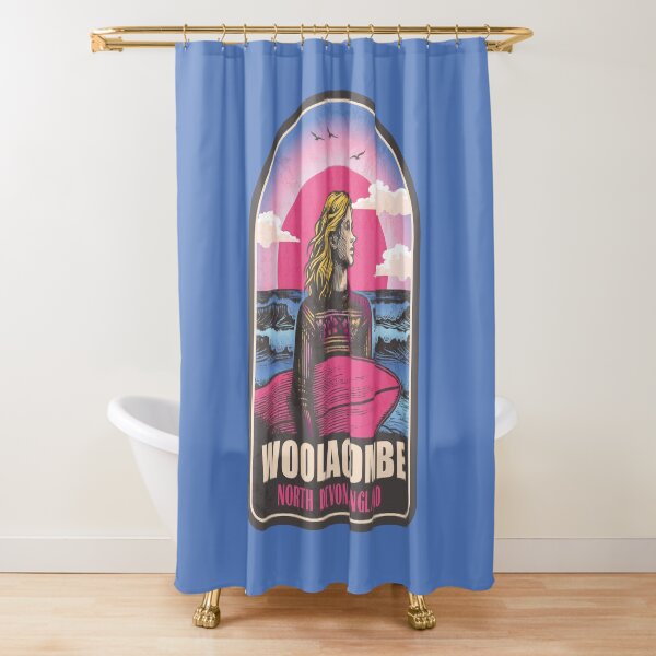 Item preview, Woolacombe North Devon England Vintage Surfing Graphic designed and sold by CynthiaGraphics.