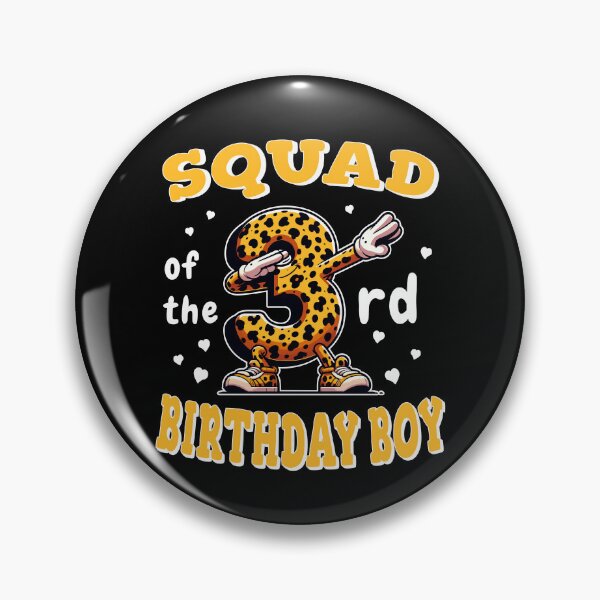 Item preview, Birthday Boy Squad Leopard Theme 4 Years Old matching family designed and sold by Jungle Hub.