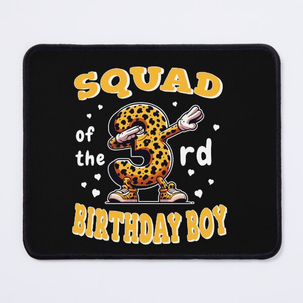 Item preview, Birthday Boy Squad Leopard Theme 4 Years Old matching family designed and sold by Jungle Hub.