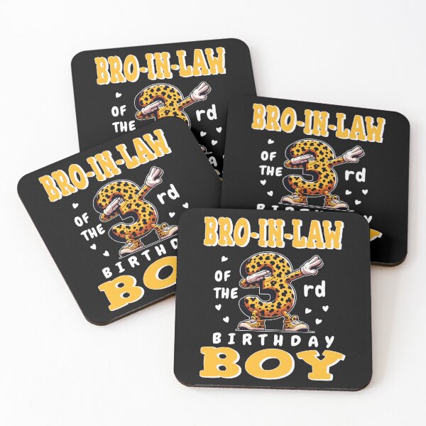 Item preview, Bro In Law Of Birthday Boy 3rd Dabbing Family Party Leopard designed and sold by Jungle Hub.