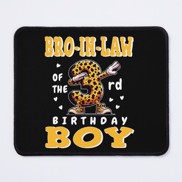 Item preview, Bro In Law Of Birthday Boy 3rd Dabbing Family Party Leopard designed and sold by Jungle Hub.