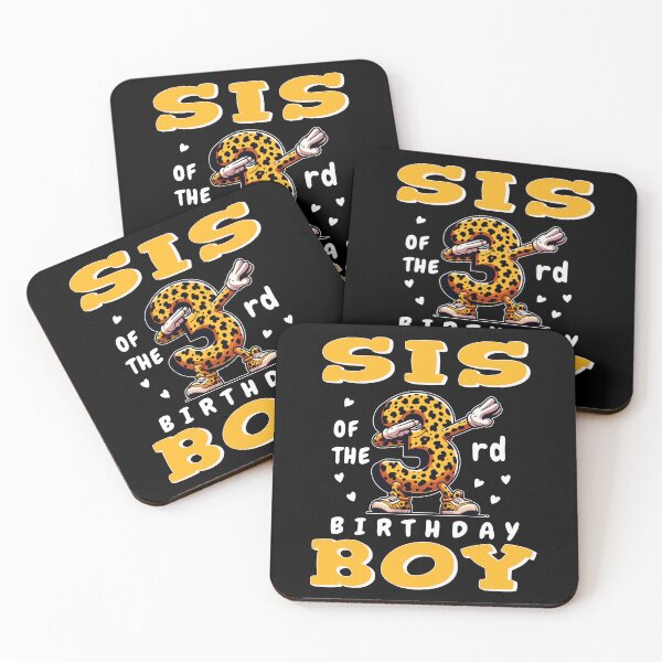Item preview, Sis Of Birthday Boy 3rd Dabbing Family Leopard Party Theme designed and sold by Jungle Hub.