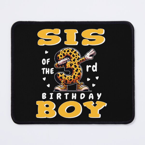 Item preview, Sis Of Birthday Boy 3rd Dabbing Family Leopard Party Theme designed and sold by Jungle Hub.