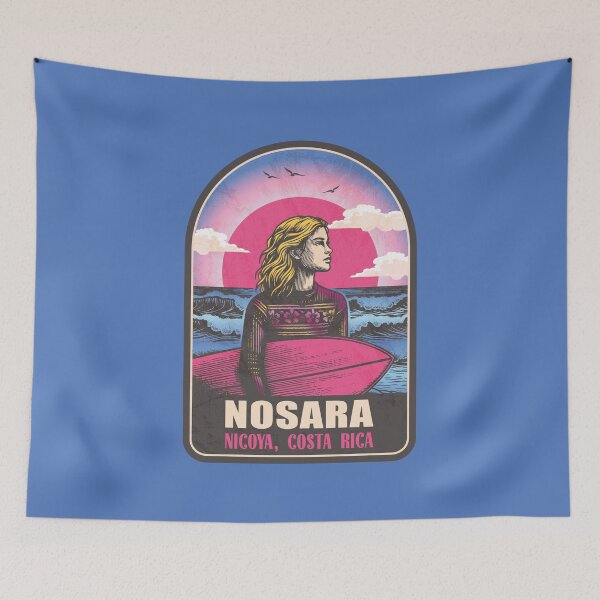 Item preview, Nosara Nicoya Peninsula Costa Rica Vintage Surfing Graphic designed and sold by CynthiaGraphics.
