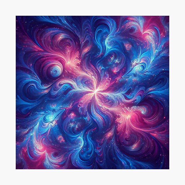 Item preview, Astral Flourish A Symphony of Swirling Cosmic Light designed and sold by ArtComixHaven.