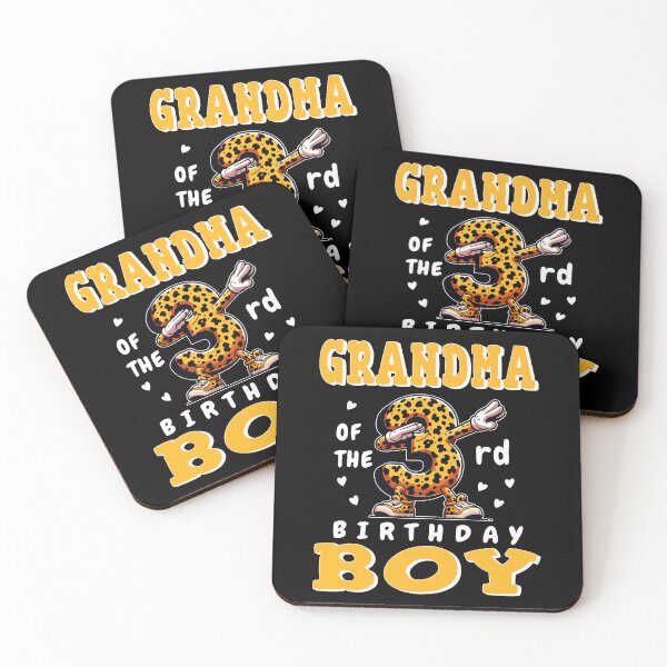 Item preview, Grandmother Birthday Boy Leopard Theme Squad designed and sold by Jungle Hub.