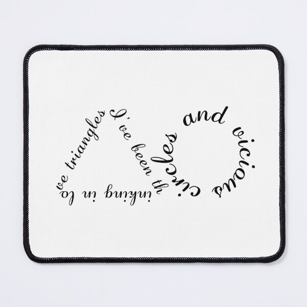 Item preview, Black song inspired artwork love triangles designed and sold by ramonascarlett.
