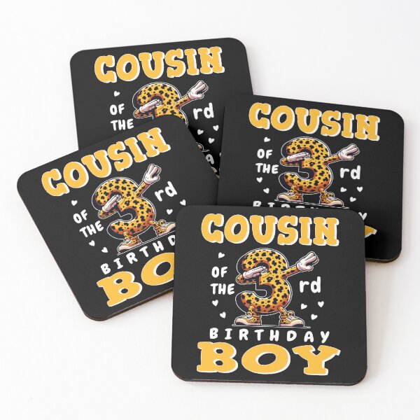 Item preview, Cousin Of Birthday Boy Leopard Theme Family Squad designed and sold by Jungle Hub.