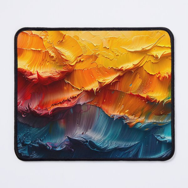 Item preview, sunset by the ocean an abstract painting - pure abstract form designed and sold by UmagineArts.
