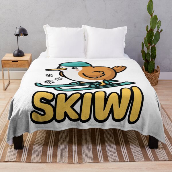 Item preview, Skiwi! Cute skiing Kiwi Bird Pun designed and sold by PMCreative.