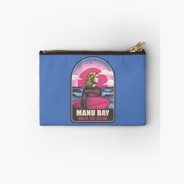 Item preview, Manu Bay Raglan New Zealand Vintage Surfing Graphic designed and sold by CynthiaGraphics.