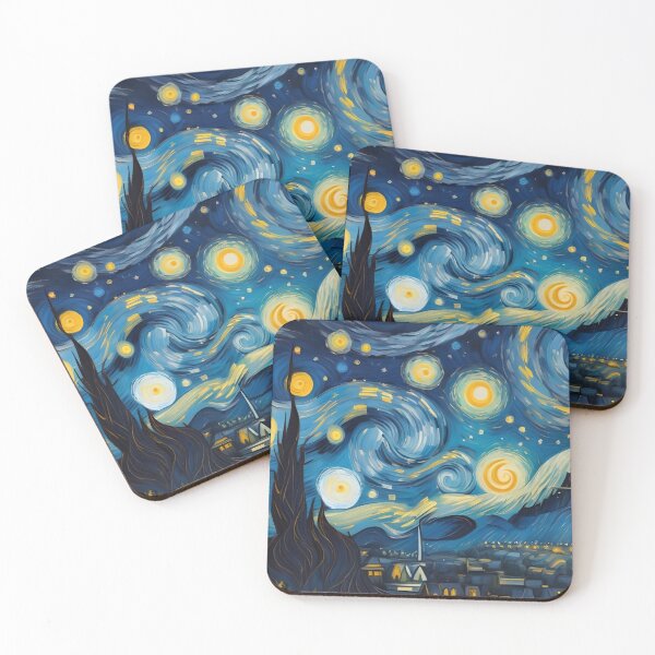 Item preview, Vincent Van Gogh Starry Night Pattern designed and sold by TheArtOfPat.