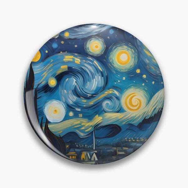 Item preview, Vincent Van Gogh Starry Night Pattern designed and sold by TheArtOfPat.