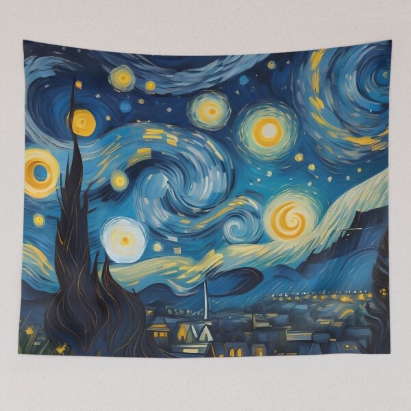 Item preview, Vincent Van Gogh Starry Night Pattern designed and sold by TheArtOfPat.