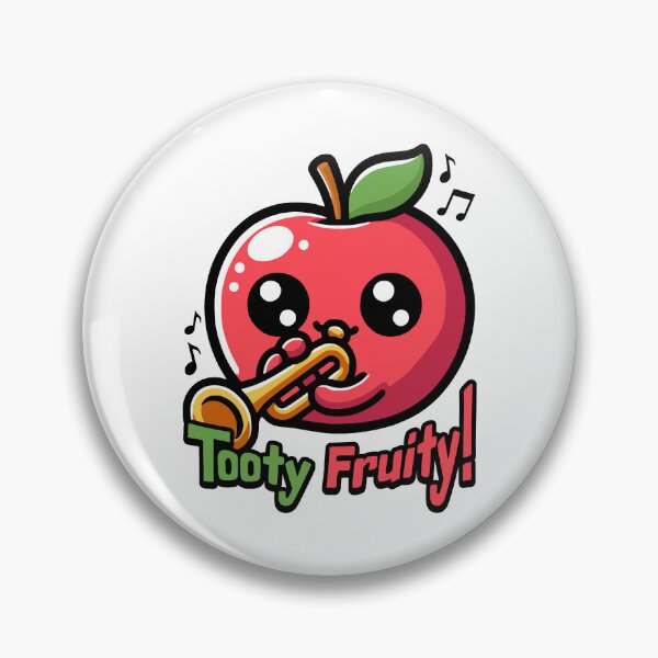 Item preview, Tooty Fruity! Cute Trumpet Playing Apple Pun designed and sold by PMCreative.