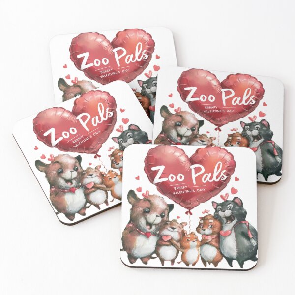Item preview, Cute Zoo Pals Animals For Valentine's Day Animal Cutest T-Shirts designed and sold by sportsimpact.
