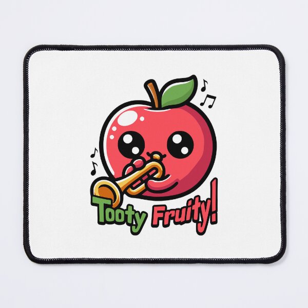 Item preview, Tooty Fruity! Cute Trumpet Playing Apple Pun designed and sold by PMCreative.