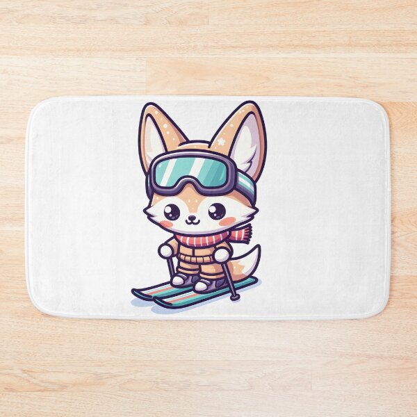 Item preview, Kawaii Fennec With Ski Goggles designed and sold by CanvasCutie.