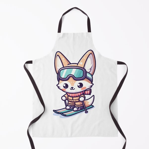 Item preview, Kawaii Fennec With Ski Goggles designed and sold by CanvasCutie.