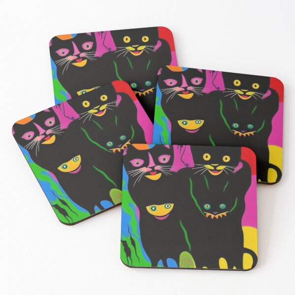 Item preview, Abstract Classic Vintage Cats Art  designed and sold by TheDarkWardrobe.