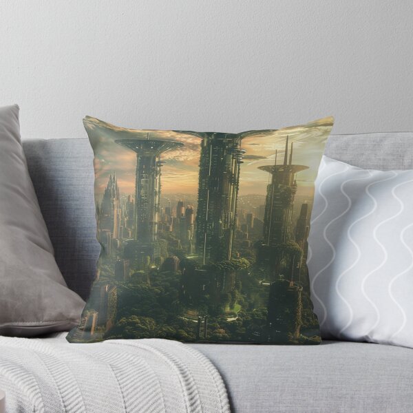 Item preview, futuristic tall buildings with cicular top designed and sold by Kirollos9.