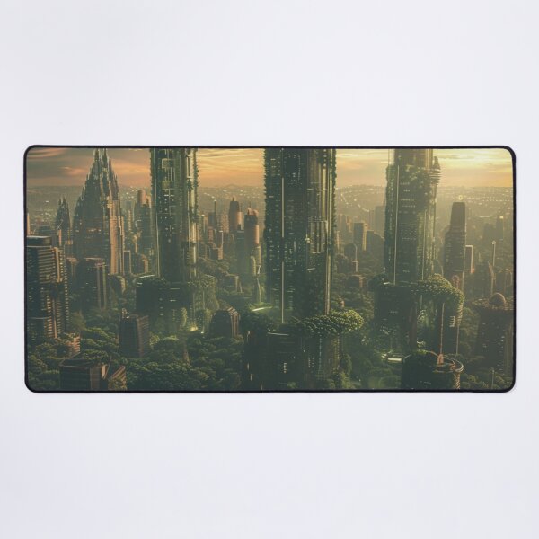 Item preview, futuristic tall buildings with cicular top designed and sold by Kirollos9.