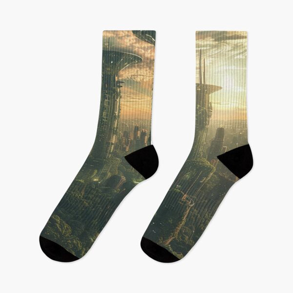 Item preview, futuristic tall buildings with cicular top designed and sold by Kirollos9.