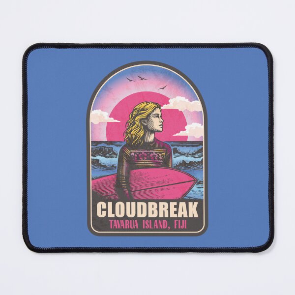 Item preview, Cloudbreak Tavarua Island Fiji Vintage Surfing Graphic designed and sold by CynthiaGraphics.