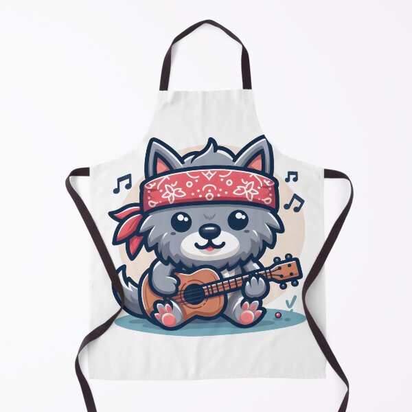 Item preview, Kawaii Lovable Werewolf With Bandana designed and sold by CanvasCutie.