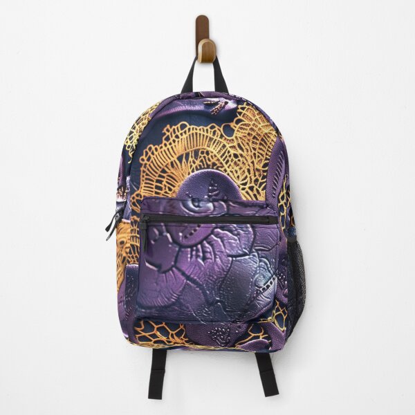 Item preview, Hammered purple leather texture and yellow embroidery designed and sold by Fantasyplus.