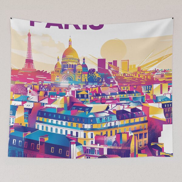 Item preview, =Paris Cityscape Illustration designed and sold by nomiraclehere.