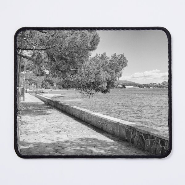Item preview, Puerto Pollensa Mallorca Pine Walk Black And White designed and sold by GG WALL ART.