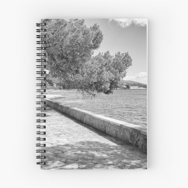 Item preview, Puerto Pollensa Mallorca Pine Walk Black And White designed and sold by GG WALL ART.