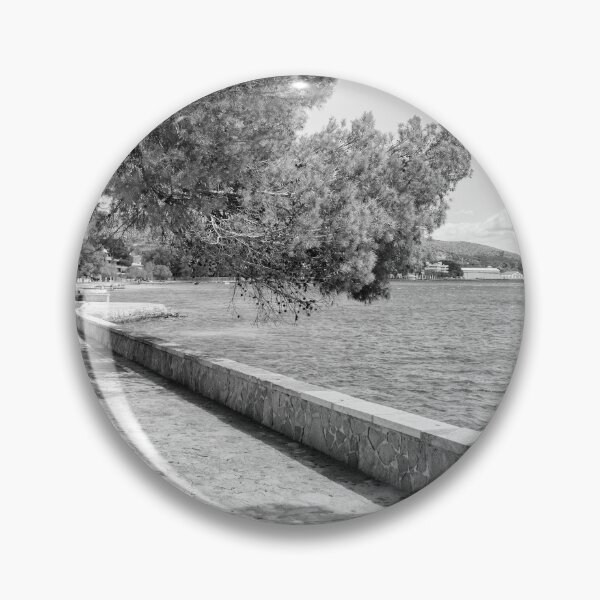 Item preview, Puerto Pollensa Mallorca Pine Walk Black And White designed and sold by GG WALL ART.