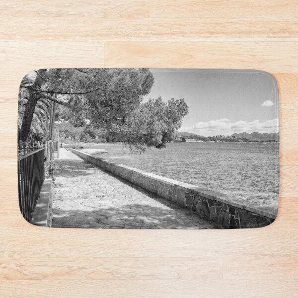 Item preview, Puerto Pollensa Mallorca Pine Walk Black And White designed and sold by GG WALL ART.