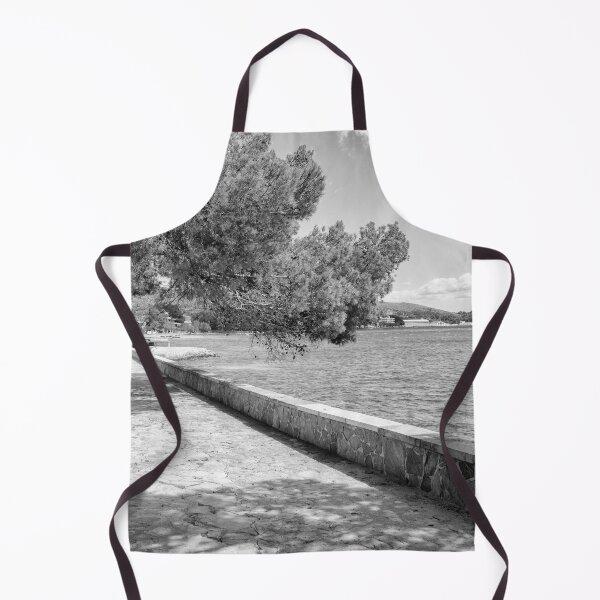 Item preview, Puerto Pollensa Mallorca Pine Walk Black And White designed and sold by GG WALL ART.