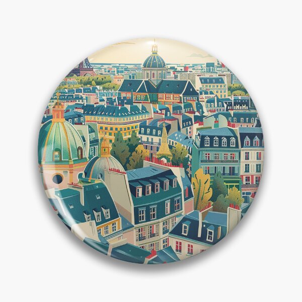 Item preview, =Paris Cityscape Illustration designed and sold by nomiraclehere.