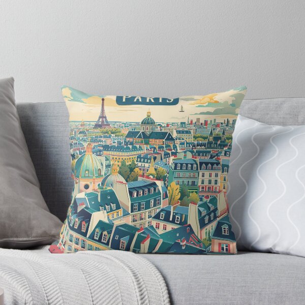 Item preview, =Paris Cityscape Illustration designed and sold by nomiraclehere.