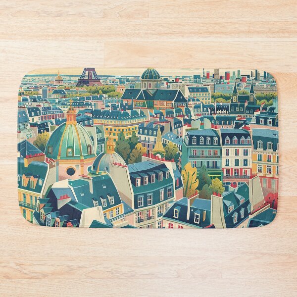 Item preview, =Paris Cityscape Illustration designed and sold by nomiraclehere.