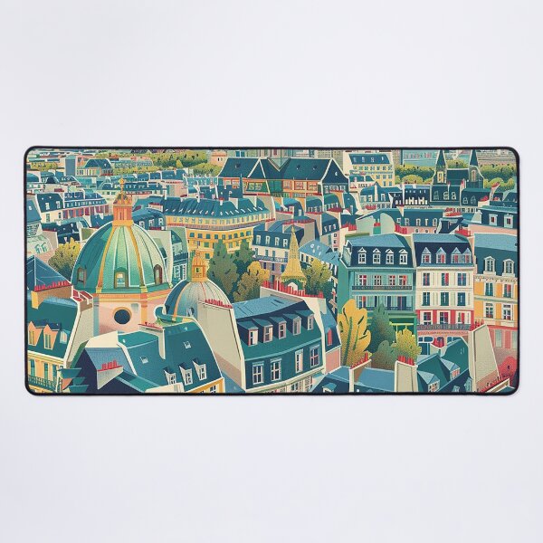 Item preview, =Paris Cityscape Illustration designed and sold by nomiraclehere.